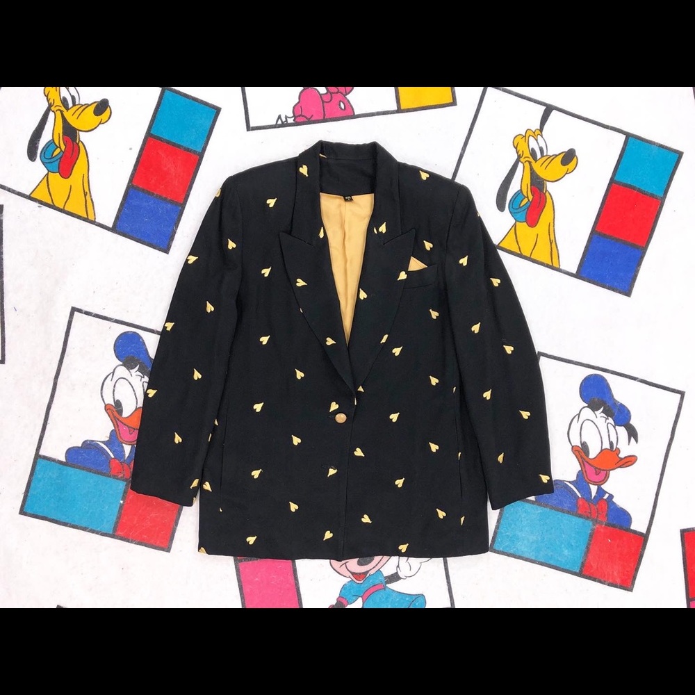 Vintage Yellow Hearts Suit